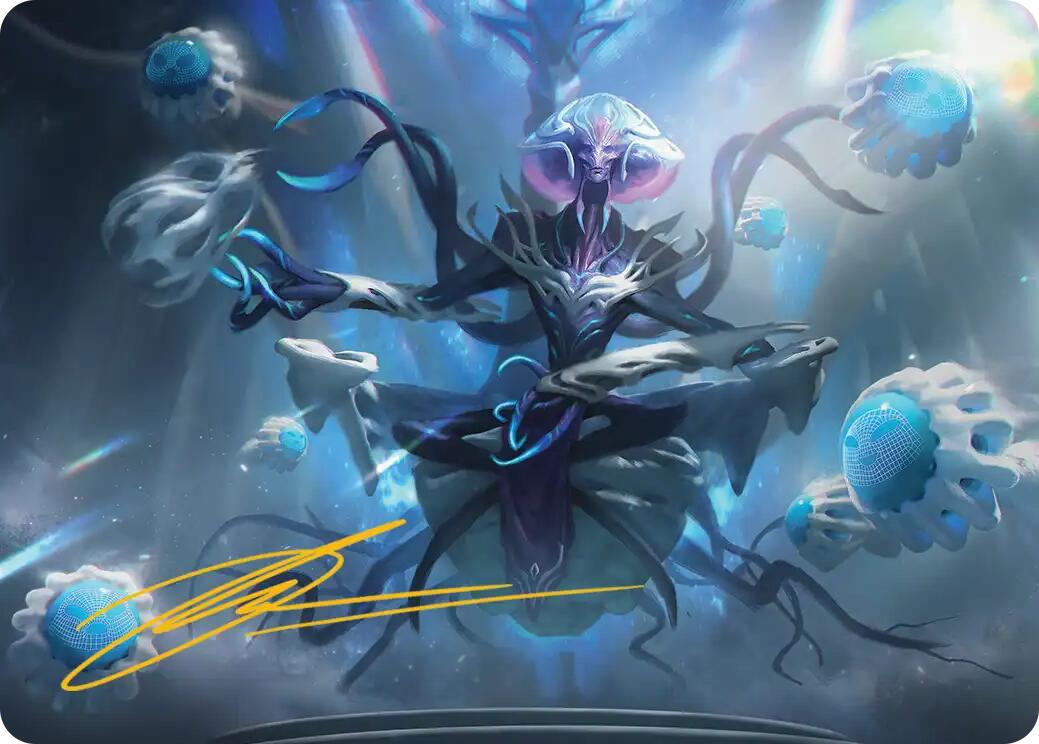 Mm'menon, the Right Hand Art Card (Gold-Stamped Signature) [Edge of Eternities Art Series] | Cracking-Singles