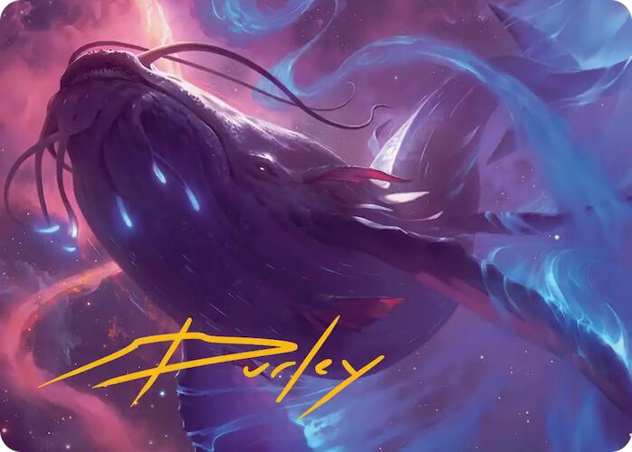 Starbreach Whale Art Card (Gold-Stamped Signature) [Edge of Eternities Art Series] | Cracking-Singles