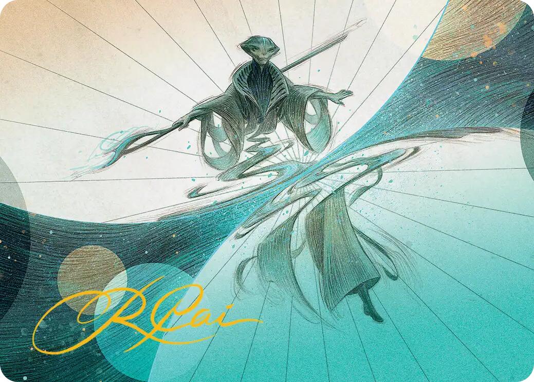Weftwalking Art Card (Gold-Stamped Signature) [Edge of Eternities Art Series] | Cracking-Singles