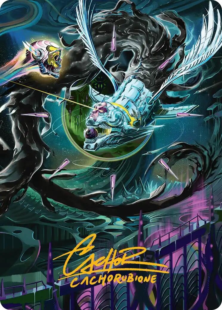 Quantum Riddler Art Card (Gold-Stamped Signature) [Edge of Eternities Art Series] | Cracking-Singles