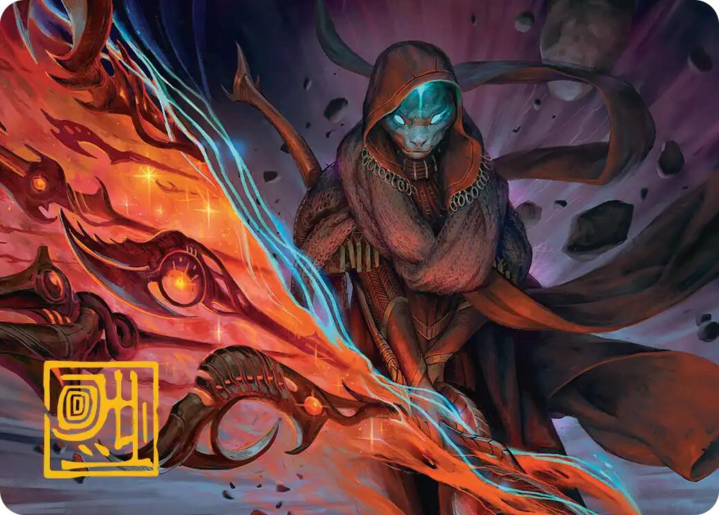 Weftstalker Ardent Art Card (Gold-Stamped Signature) [Edge of Eternities Art Series] | Cracking-Singles