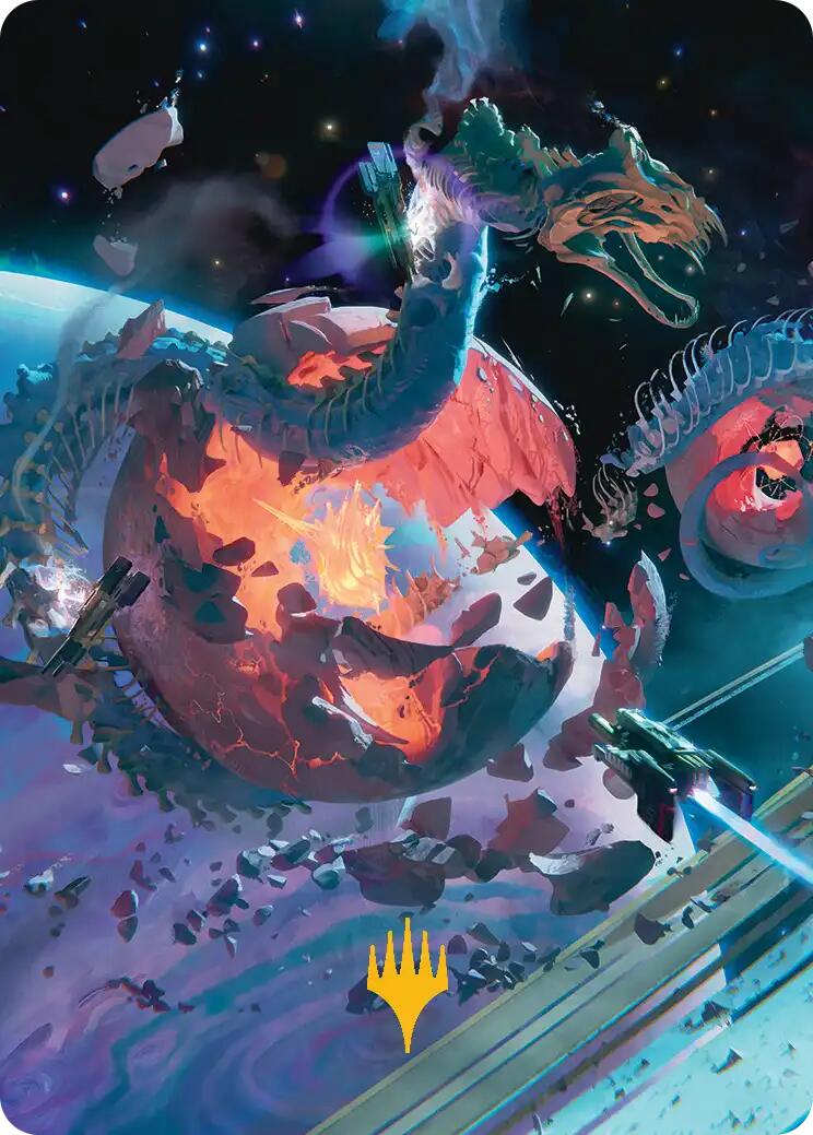 Scavenger Grounds Art Card (47/54) (Gold-Stamped Planeswalker Symbol) [Edge of Eternities Art Series] | Cracking-Singles
