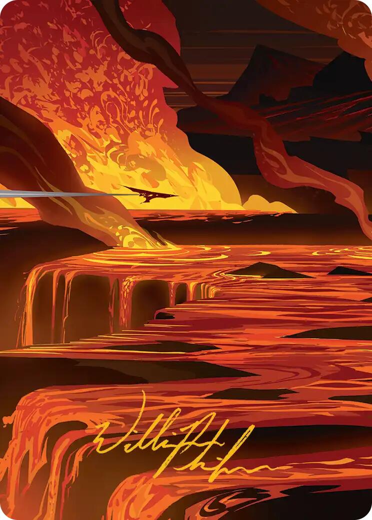 Blast Zone Art Card (Gold-Stamped Signature) [Edge of Eternities Art Series] | Cracking-Singles