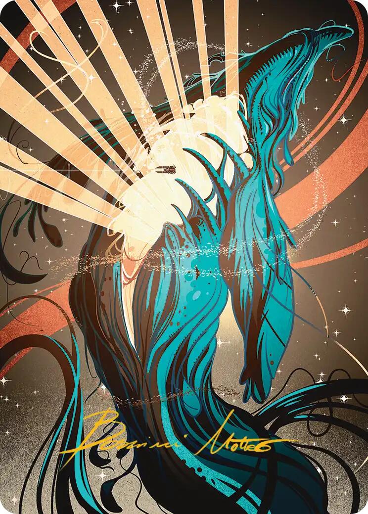 Swarmyard Art Card (Gold-Stamped Signature) [Edge of Eternities Art Series] | Cracking-Singles