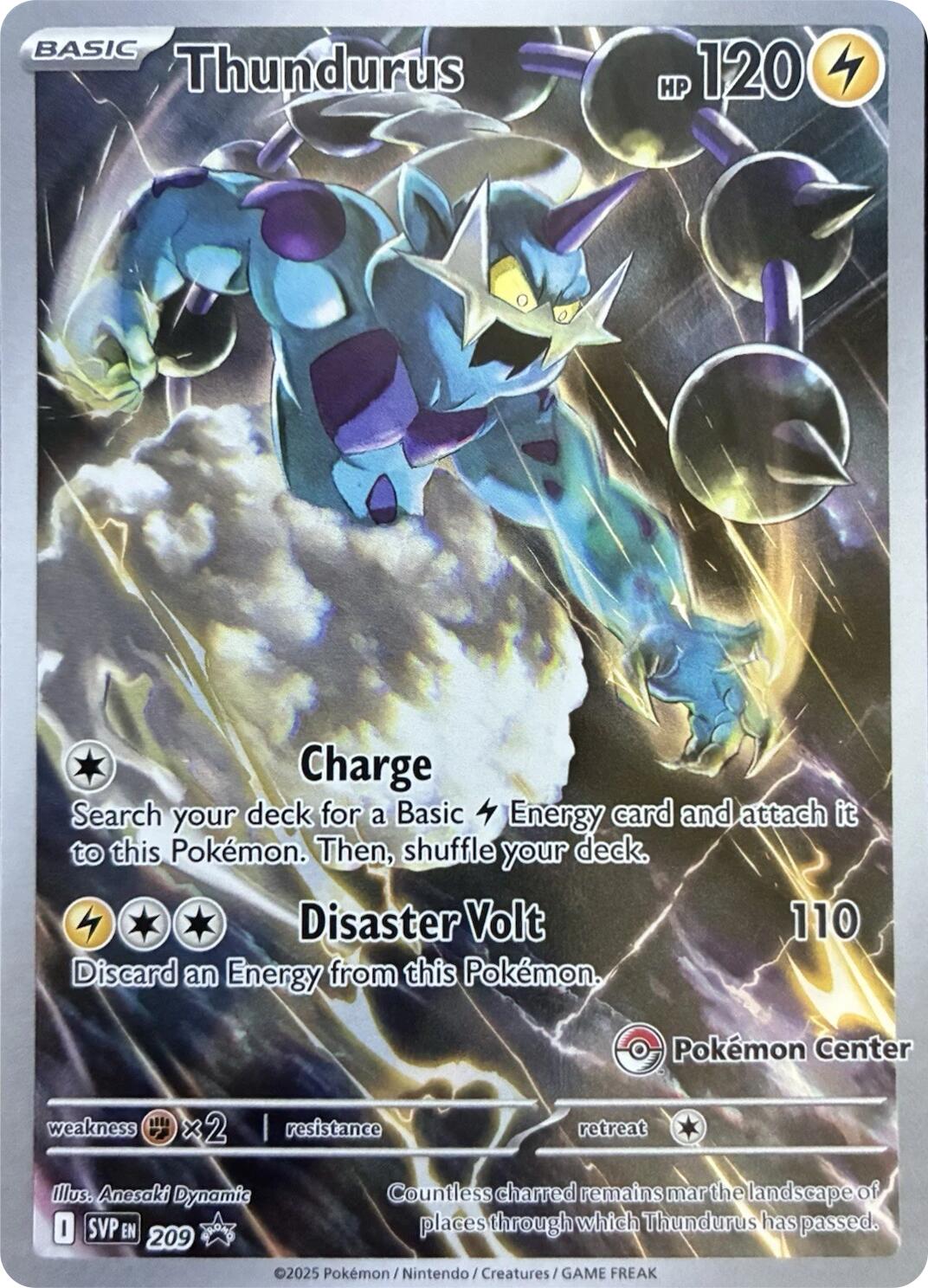 Thundurus (209) (Pokemon Center Exclusive) [Scarlet & Violet: Black Star Promos] | Cracking-Singles