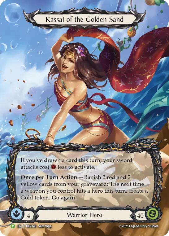 Kassai of the Golden Sand [HER146] (Promo)  Rainbow Foil | Cracking-Singles