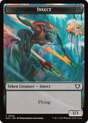 Insect // Elemental (0008) Double-Sided Token [Edge of Eternities Commander Tokens] | Cracking-Singles