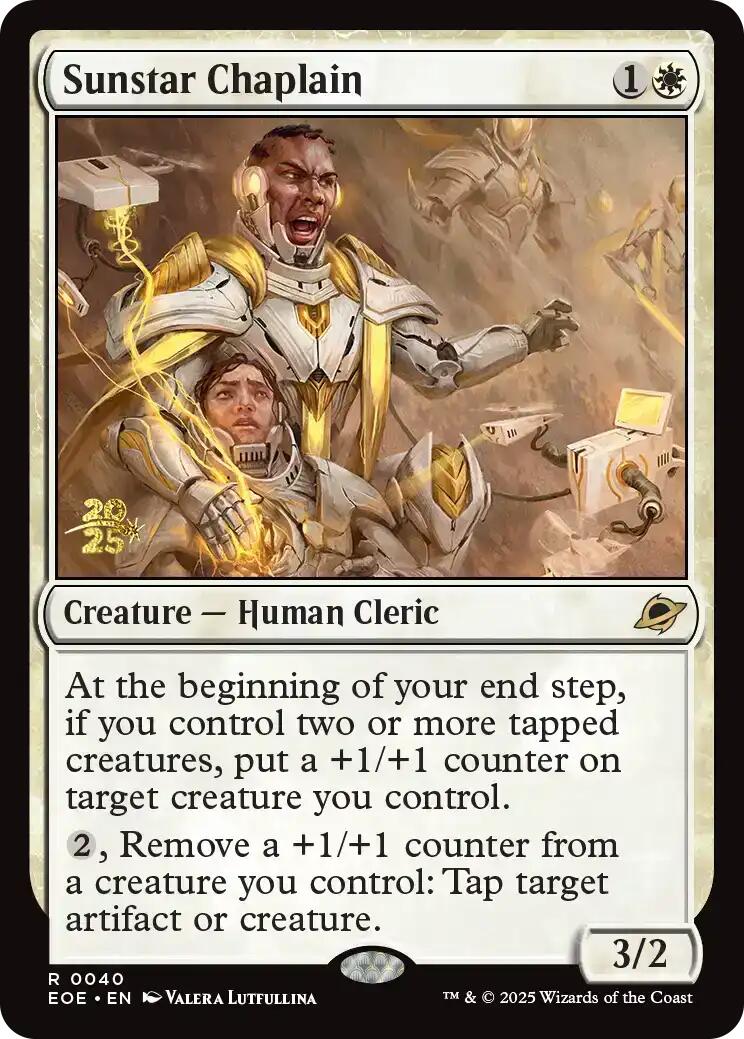 Sunstar Chaplain [Edge of Eternities Prerelease Promos] | Cracking-Singles