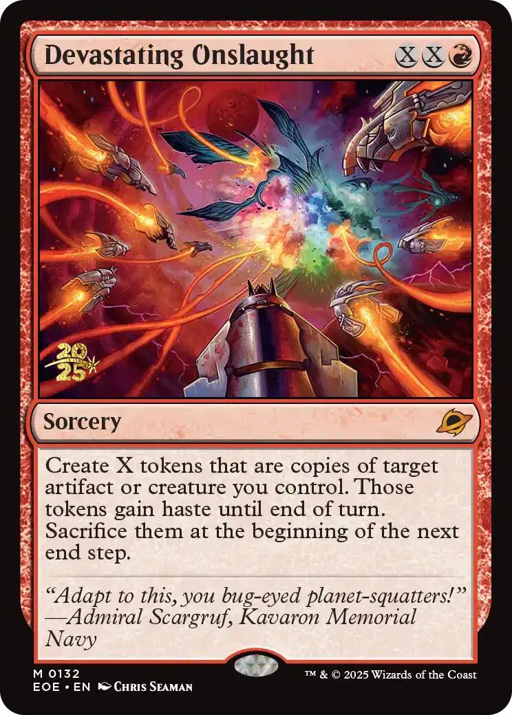 Devastating Onslaught [Edge of Eternities Prerelease Promos] | Cracking-Singles