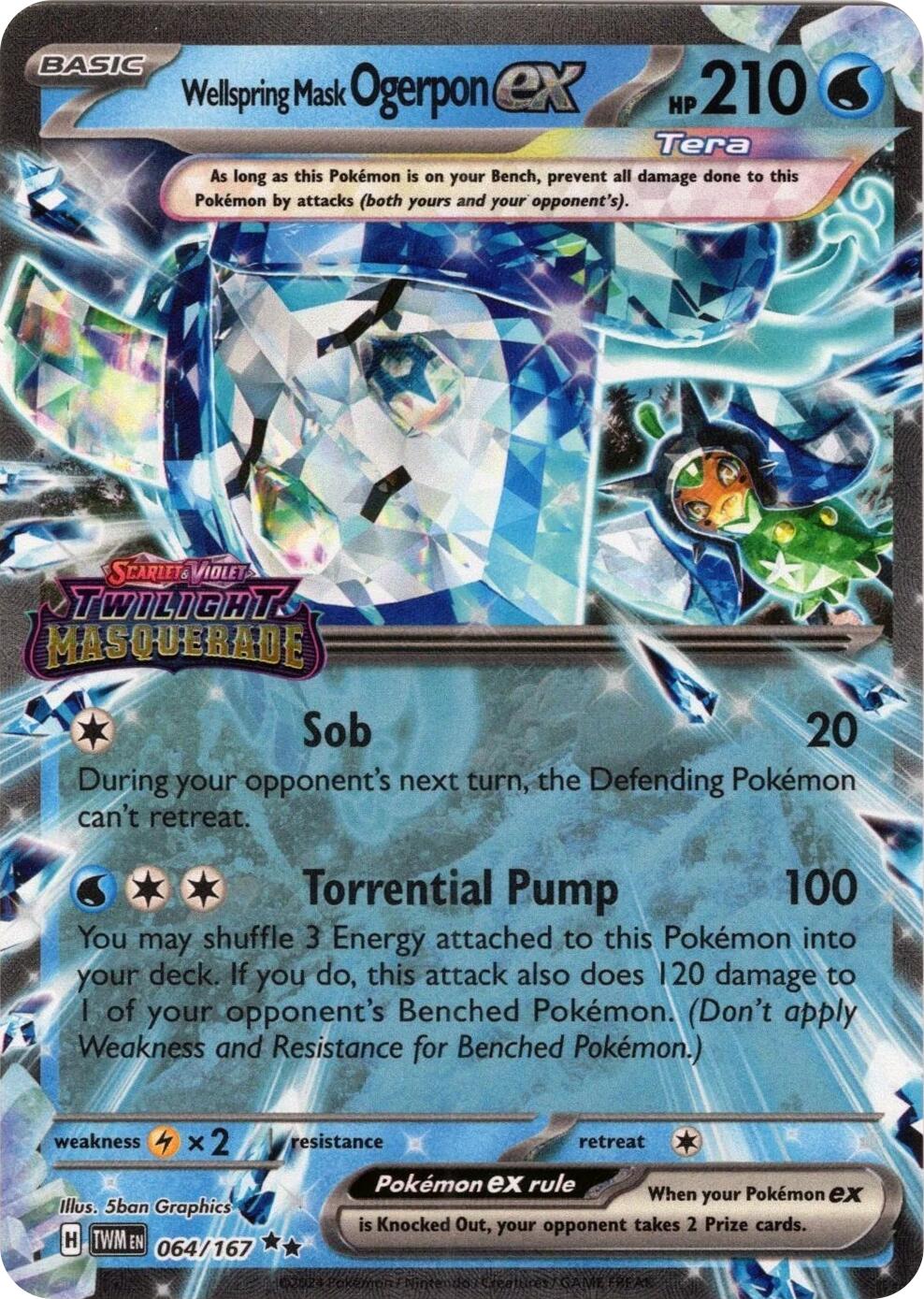 Wellspring Mask Ogerpon ex (064/167) (Stamped) [Miscellaneous Cards] | Cracking-Singles