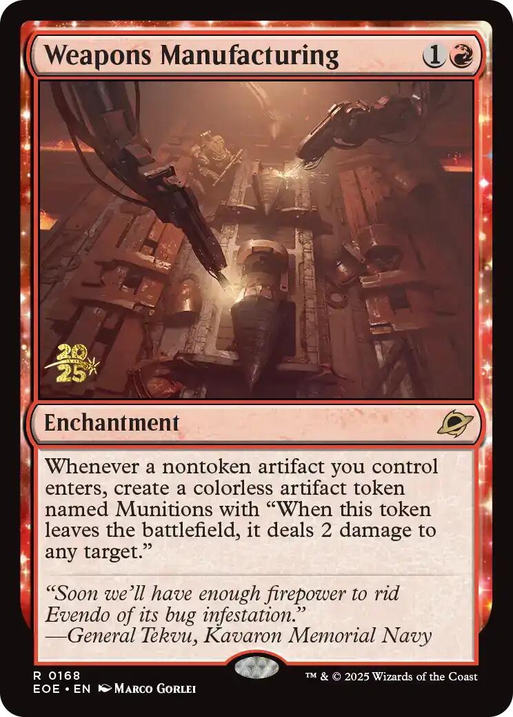 Weapons Manufacturing [Edge of Eternities Prerelease Promos] | Cracking-Singles