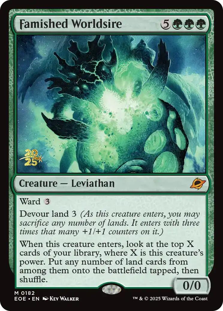 Famished Worldsire [Edge of Eternities Prerelease Promos] | Cracking-Singles