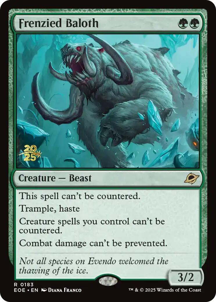 Frenzied Baloth [Edge of Eternities Prerelease Promos] | Cracking-Singles