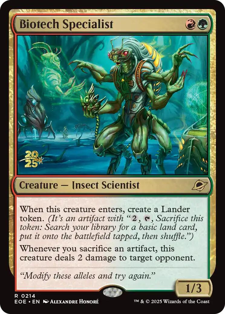 Biotech Specialist [Edge of Eternities Prerelease Promos] | Cracking-Singles