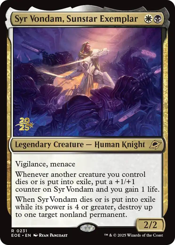 Syr Vondam, Sunstar Exemplar [Edge of Eternities Prerelease Promos] | Cracking-Singles