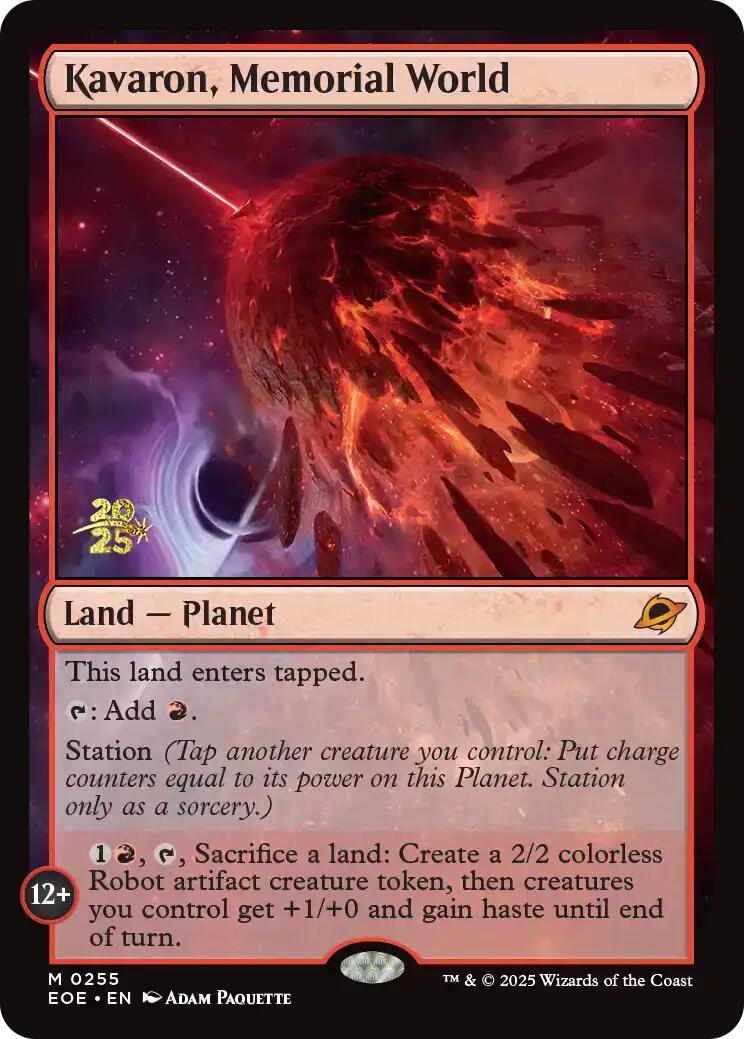 Kavaron, Memorial World [Edge of Eternities Prerelease Promos] | Cracking-Singles