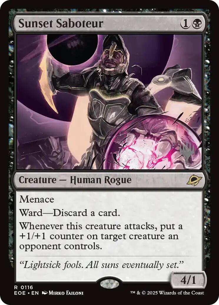 Sunset Saboteur [Edge of Eternities Promo Pack] | Cracking-Singles