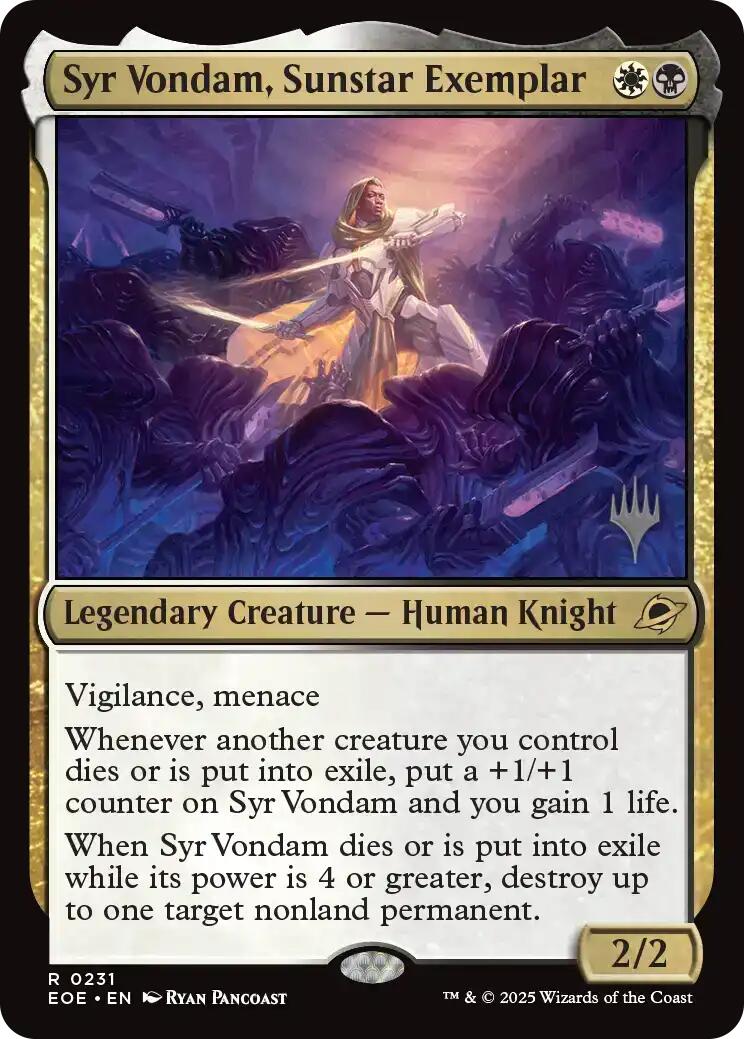 Syr Vondam, Sunstar Exemplar [Edge of Eternities Promo Pack] | Cracking-Singles