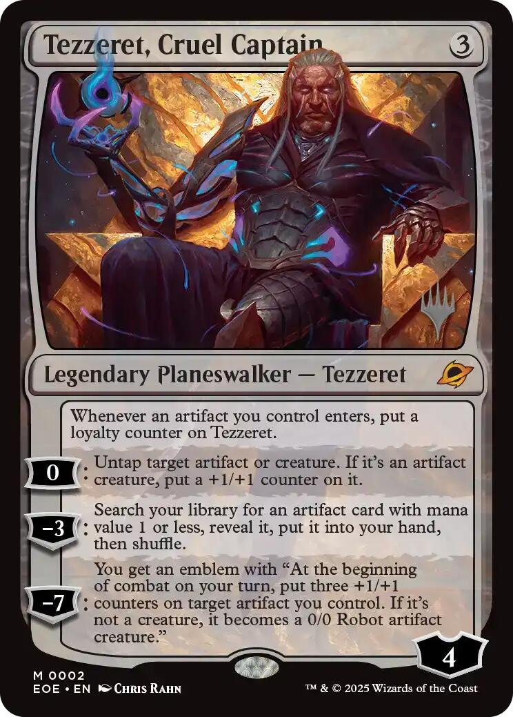 Tezzeret, Cruel Captain [Edge of Eternities Promo Pack] | Cracking-Singles