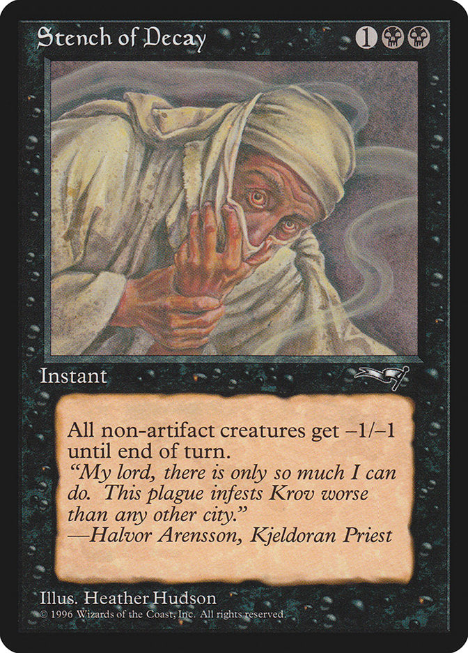 Stench of Decay (Covering Mouth) [Alliances] | Cracking-Singles