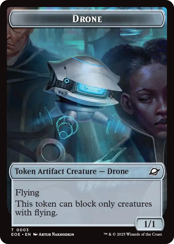 Drone // Lander (0005) Doubled-Sided Token [Edge of Eternities Tokens] | Cracking-Singles
