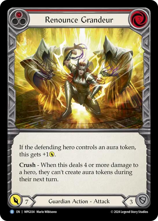 Renounce Grandeur [MPG034] (Mastery Pack Guardian)  Rainbow Foil | Cracking-Singles
