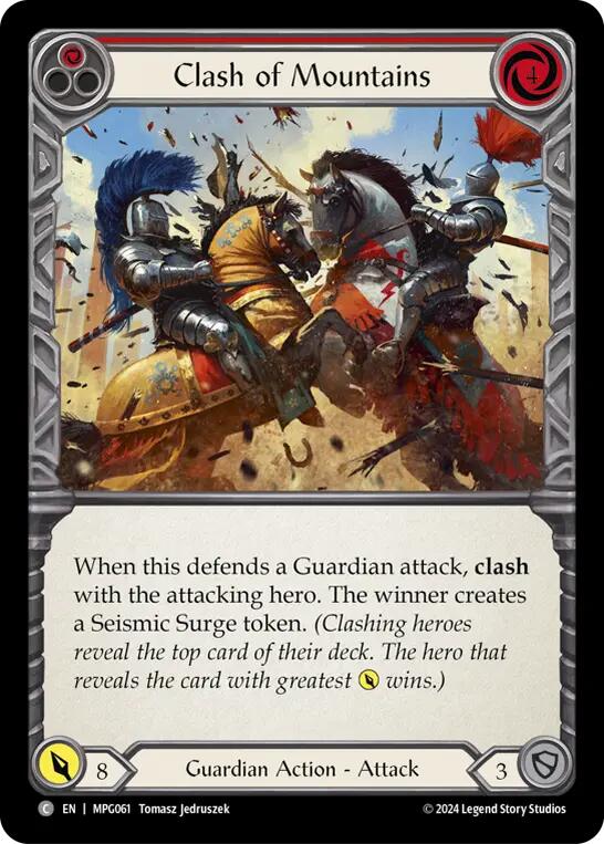Clash of Mountains (Red) [MPG061] (Mastery Pack Guardian) | Cracking-Singles