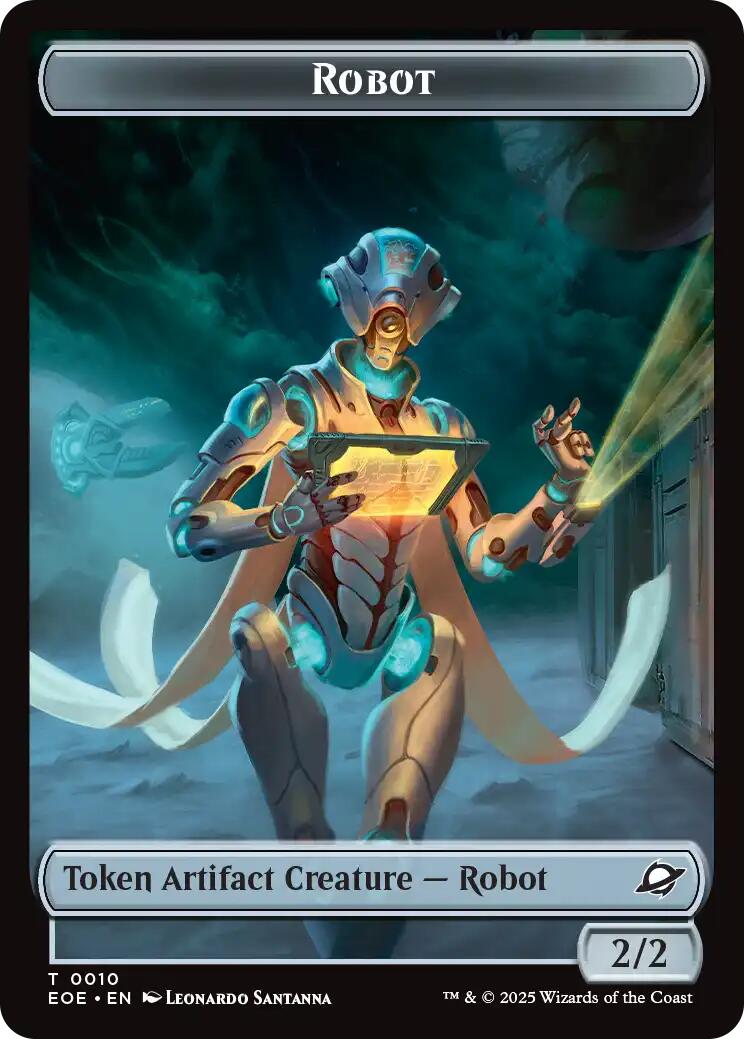 Robot // Lander (0007) Double-Sided Token [Edge of Eternities Tokens] | Cracking-Singles