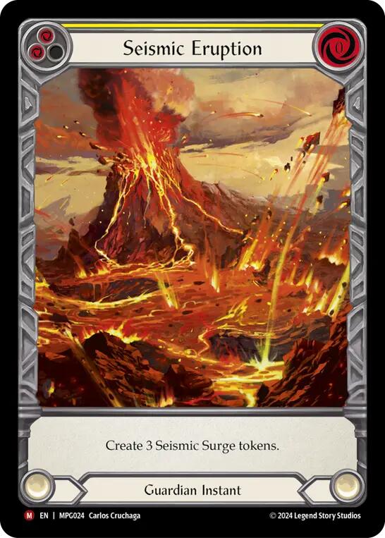 Seismic Eruption (Extended Art) [MPG024] (Mastery Pack Guardian)  Rainbow Foil | Cracking-Singles
