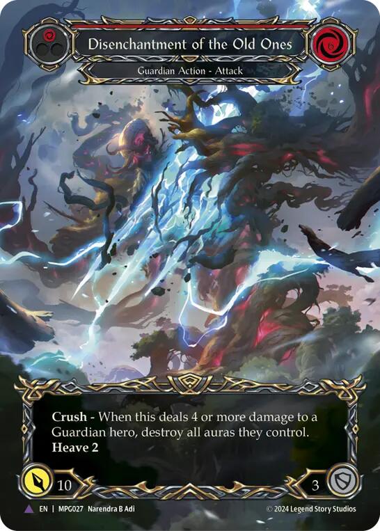 Disenchantment of the Old Ones (Marvel Cold Foil) [MPG027] (Mastery Pack Guardian)  Cold Foil | Cracking-Singles