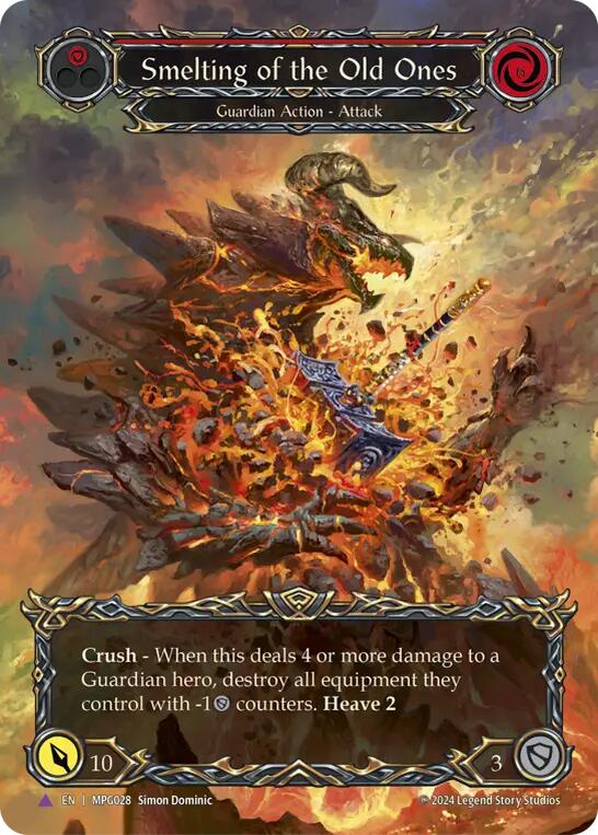 Smelting of the Old Ones Marvel Cold Foil) [MPG028] (Mastery Pack Guardian)  Cold Foil | Cracking-Singles