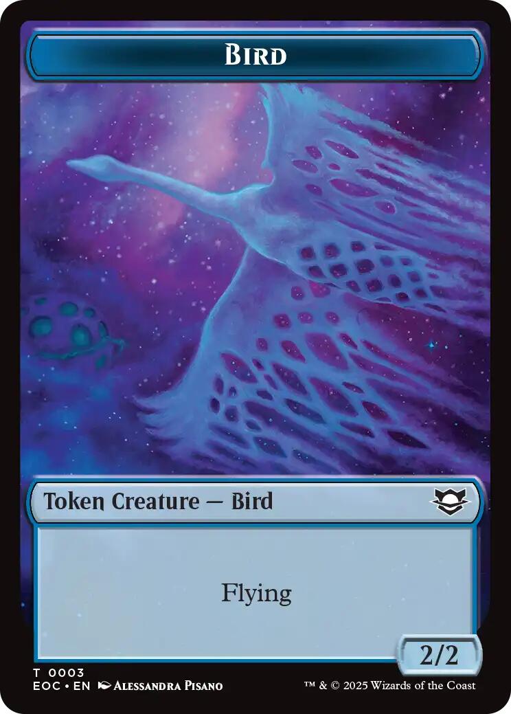 Bird // Pest Double-Sided Token [Edge of Eternities Commander Tokens] | Cracking-Singles