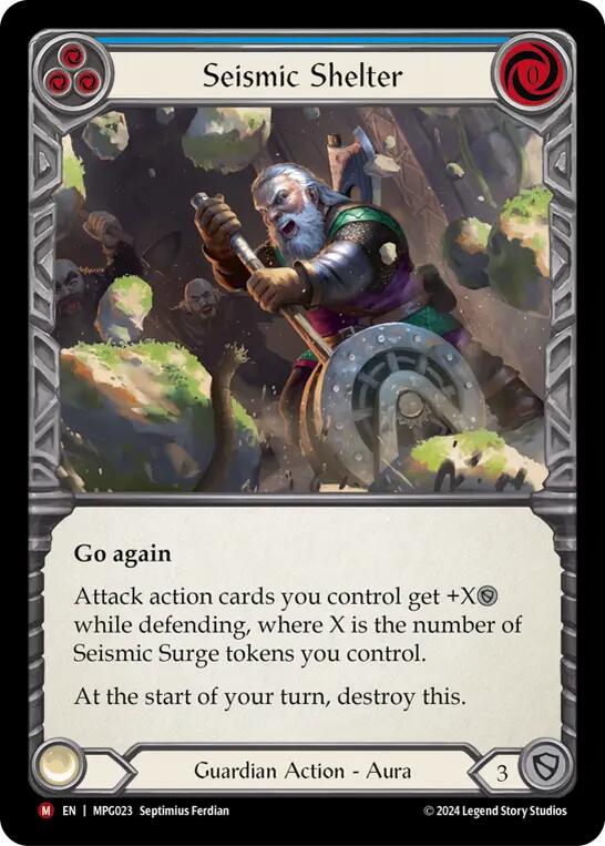 Seismic Shelter [MPG023] (Mastery Pack Guardian)  Rainbow Foil | Cracking-Singles