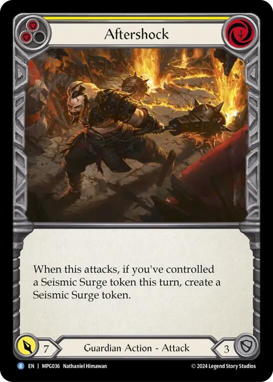 Aftershock (Yellow) [MPG036] (Mastery Pack Guardian) | Cracking-Singles