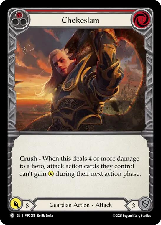 Chokeslam (Red) [MPG058] (Mastery Pack Guardian) | Cracking-Singles