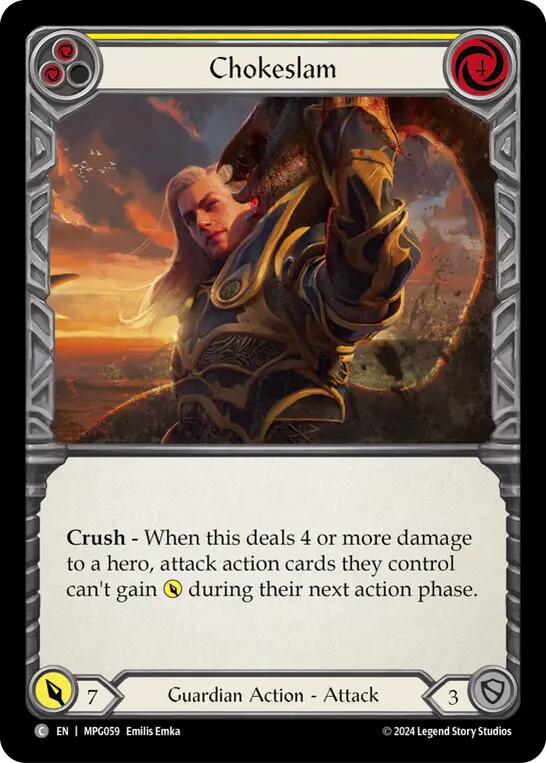 Chokeslam (Yellow) [MPG059] (Mastery Pack Guardian) | Cracking-Singles