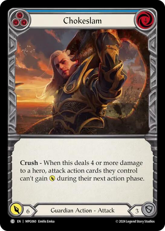 Chokeslam (Blue) [MPG060] (Mastery Pack Guardian) | Cracking-Singles