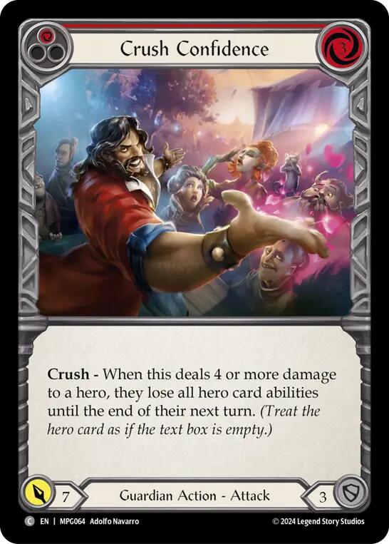 Crush Confidence (Red) [MPG064] (Mastery Pack Guardian) | Cracking-Singles