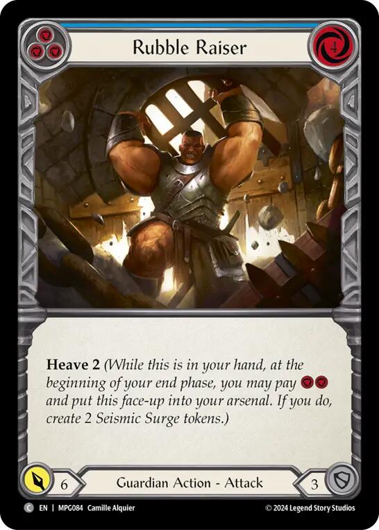 Rubble Raiser (Blue) [MPG084] (Mastery Pack Guardian) | Cracking-Singles