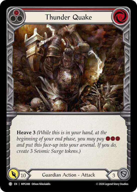 Thunder Quake (Red) [MPG088] (Mastery Pack Guardian) | Cracking-Singles