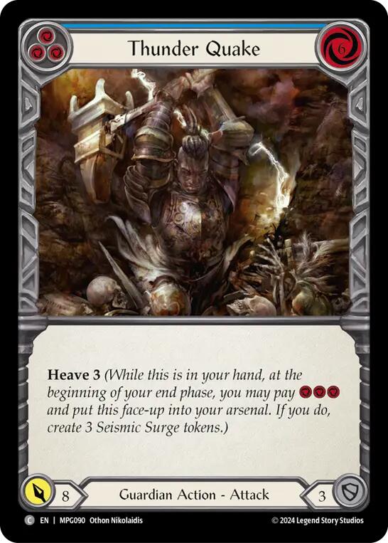 Thunder Quake (Blue) [MPG090] (Mastery Pack Guardian) | Cracking-Singles