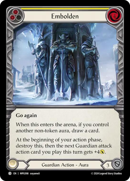 Embolden (Yellow) [MPG098] (Mastery Pack Guardian) | Cracking-Singles