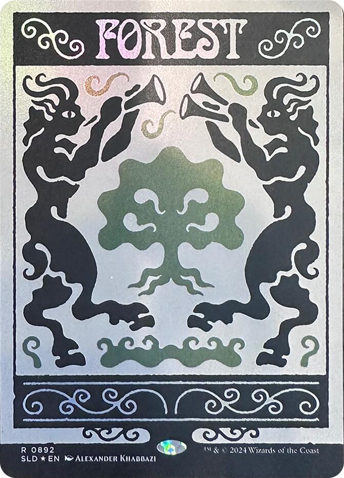 Forest (0892) (Rainbow Foil) [Secret Lair Drop Series] | Cracking-Singles