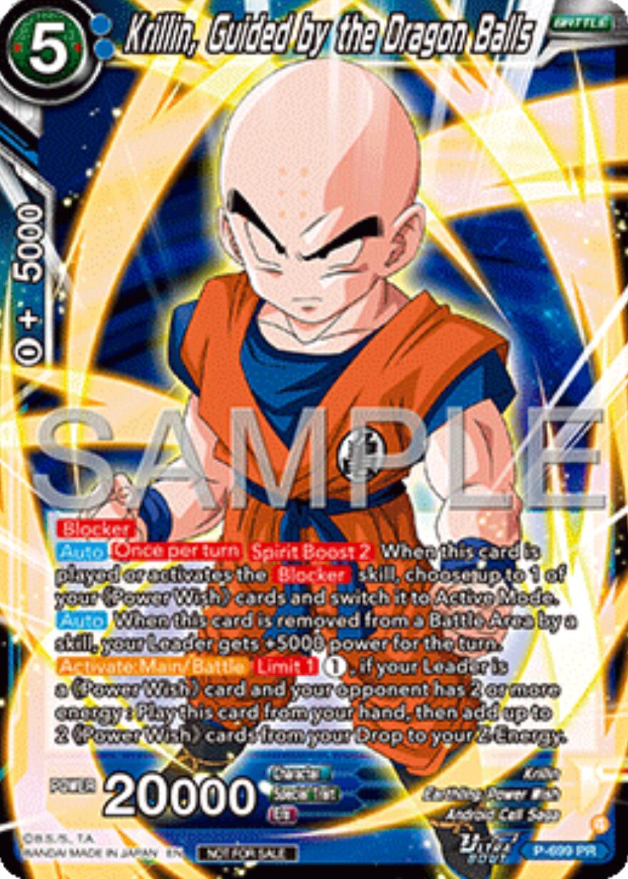 Krillin, Guided by the Dragon Balls (Ultra-Bout Series Tournament Pack Vol.13) (P-699) [Tournament Promotion Cards] | Cracking-Singles