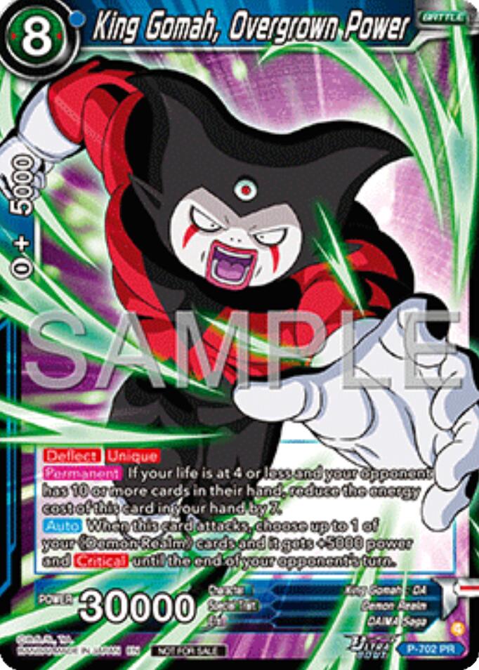 King Gomah, Overgrown Power (Ultra-Bout Series Tournament Pack Vol.13) (P-702) [Tournament Promotion Cards] | Cracking-Singles