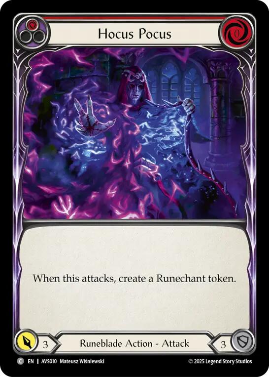 Hocus Pocus (Red) [AVS010] (Armory Deck: Legends Viserai) | Cracking-Singles
