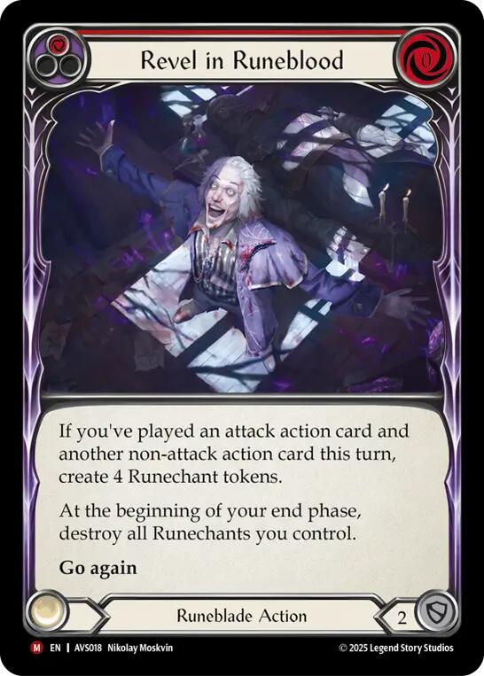 Revel in Runeblood (Red) [AVS018] (Armory Deck: Legends Viserai) | Cracking-Singles