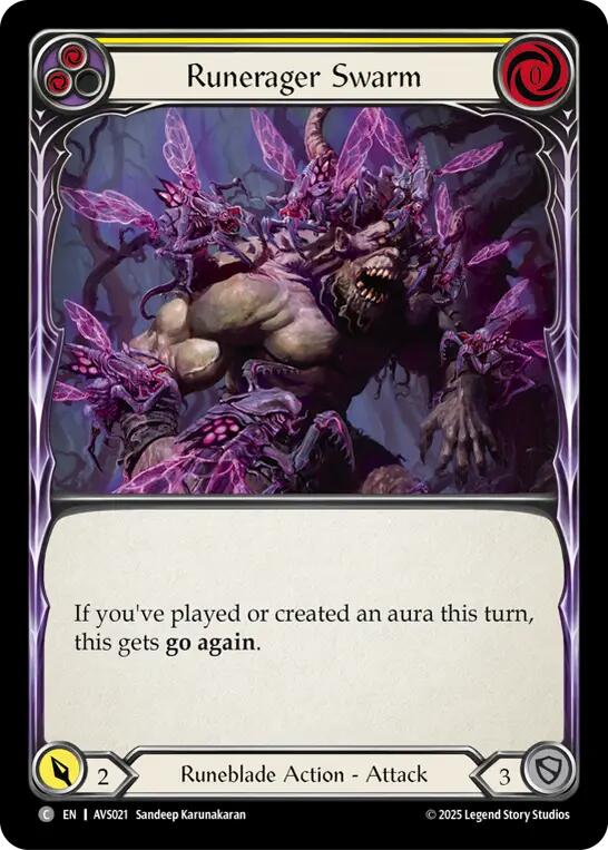 Runerager Swarm (Yellow) [AVS021] (Armory Deck: Legends Viserai) | Cracking-Singles