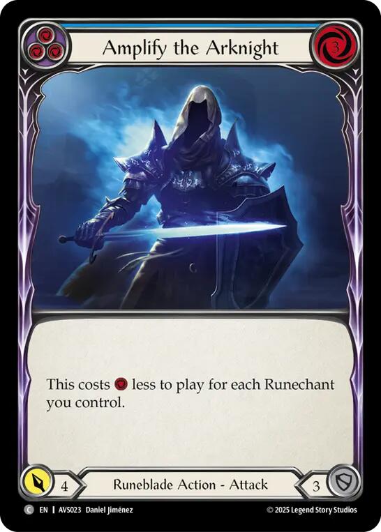 Amplify the Arknight (Blue) [AVS023] (Armory Deck: Legends Viserai) | Cracking-Singles