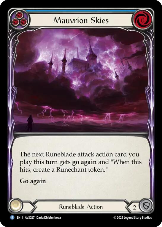 Mauvrion Skies (Blue) [AVS027] (Armory Deck: Legends Viserai) | Cracking-Singles